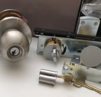 Commercial entrance knob, mortise lock, cylinders and Best removable core locks — Orion's Key locksmith Battle Ground WA